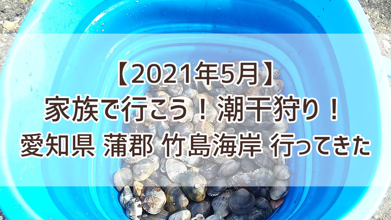 21年 蒲郡 竹島海岸へ潮干狩り 現地詳細から結果まで 持ち物 子供といっしょに みみんぐの家族日記